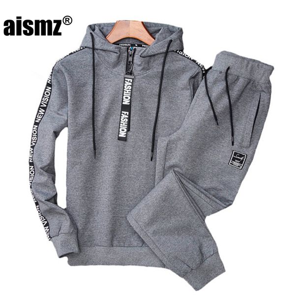 aismz новый спортивный костюм мужчины спортивная одежда толстовки + брюки пот из двух частей набор мужчин толстовка спортивный бегун спортив, Gray
aismz новый спортивный костюм мужчины спортивная одежда толстовки + брюки пот из двух частей набор мужчин толстовка спортивный бегун спортив, Gray