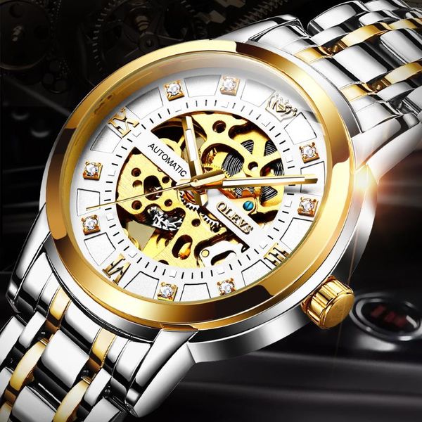 new fashion trending waterproof full automaticity mechanical man watch hollowed watch, Slivery;brown
new fashion trending waterproof full automaticity mechanical man watch hollowed watch, Slivery;brown
