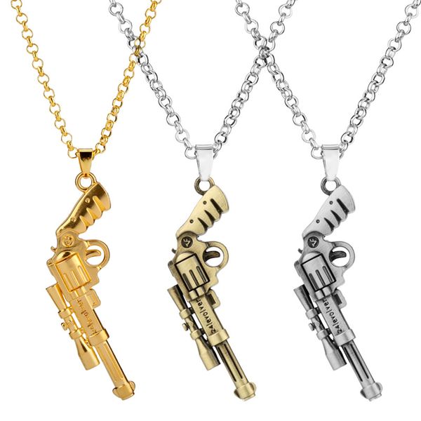 fashion gun shape pendant necklace for men army hip hop jewelry charm link chain cs pistol choker necklace punk necklaces gifts, Silver
fashion gun shape pendant necklace for men army hip hop jewelry charm link chain cs pistol choker necklace punk necklaces gifts, Silver