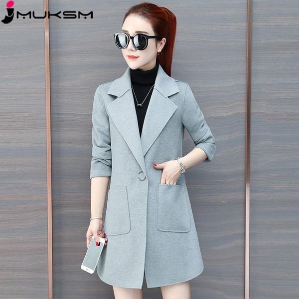 2019 winter outwear plus size spring women wool coat high qualit long overcoat loose elegant female woolen coats autumn zo018, Black
2019 winter outwear plus size spring women wool coat high qualit long overcoat loose elegant female woolen coats autumn zo018, Black