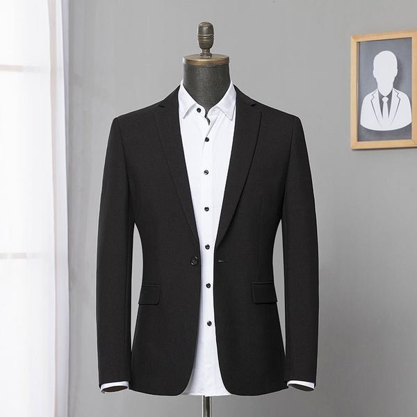 black slim casual suit mens single-breasted cotton simple solid color office leisure clothing black business blazer men striped, White;black
black slim casual suit mens single-breasted cotton simple solid color office leisure clothing black business blazer men striped, White;black
