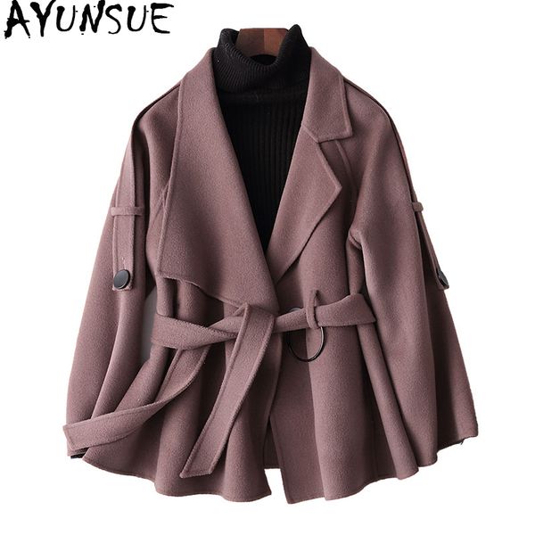 ayunsue 2019 casual wool coat female autumn winter double-sided woolen coat women short outerwear casaco feminino 37149 wyq1165, Black
ayunsue 2019 casual wool coat female autumn winter double-sided woolen coat women short outerwear casaco feminino 37149 wyq1165, Black