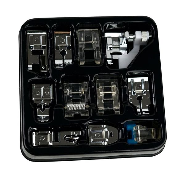 11 sewing machine foot feet presser snap set presser foot feet accessories set useful, Black
11 sewing machine foot feet presser snap set presser foot feet accessories set useful, Black