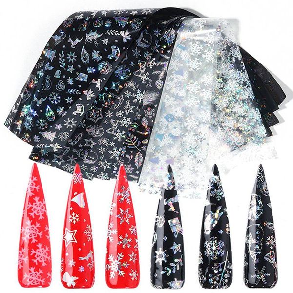 10pcs 20*4cm xmas pattern for nail sticker 3d snowflake star laser glitter christmas nail art transfer foils, Black
10pcs 20*4cm xmas pattern for nail sticker 3d snowflake star laser glitter christmas nail art transfer foils, Black