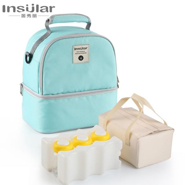 1set Insulated Baby Bottle Bag Maternity Feeding Milk Fresh Keeping Storage Nursing Cooler Diaper Bags Thermal Backpack