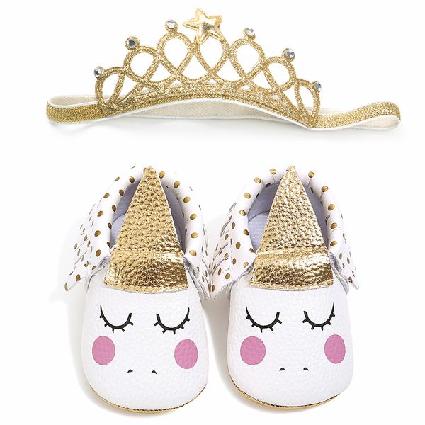 2019 infant newborn baby girl anti slip soft sole crib shoes tassel moccasin unicorn crown headband princess cute child kid gift
2019 infant newborn baby girl anti slip soft sole crib shoes tassel moccasin unicorn crown headband princess cute child kid gift