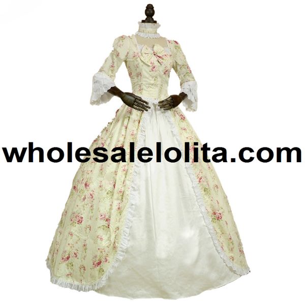 sale renaissance colonial gothic period dress floral print gown reenactment clothing, Black;red
sale renaissance colonial gothic period dress floral print gown reenactment clothing, Black;red