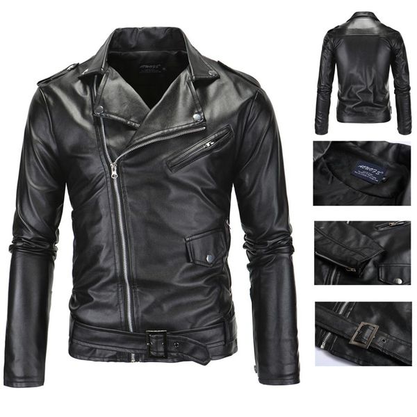 aowofs 2019 men locomotive slim fit leather coat stand collar tailor oblique zipper leather coat jacket jj-xp09, Black
aowofs 2019 men locomotive slim fit leather coat stand collar tailor oblique zipper leather coat jacket jj-xp09, Black