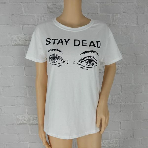 letter women t shirt summer new fashion printed stay dead letter round neck t-shirt new fashion female o-neck trend, White
letter women t shirt summer new fashion printed stay dead letter round neck t-shirt new fashion female o-neck trend, White