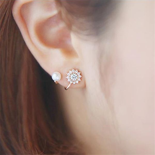 2018 fashion brincos oorbellen bijoux simulated-pearl ear clip crystal sunflower stud earrings women jewelry wedding party, Silver
2018 fashion brincos oorbellen bijoux simulated-pearl ear clip crystal sunflower stud earrings women jewelry wedding party, Silver