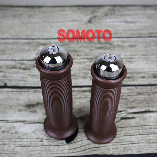 vintage motorcycle grips cafe racer round brown black grips for handle bar rubber material
vintage motorcycle grips cafe racer round brown black grips for handle bar rubber material