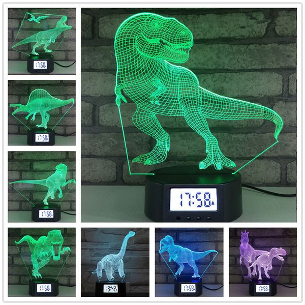 3d dinosaur illusion calendar clock lamp velociraptor 3d night light table desk lamp 7 colors changing home decor kids gift
3d dinosaur illusion calendar clock lamp velociraptor 3d night light table desk lamp 7 colors changing home decor kids gift