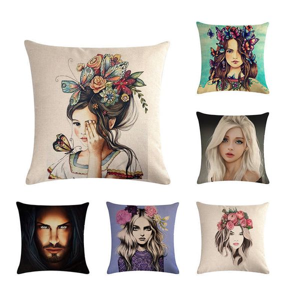 pillow case 45x45cm beauty girls dekoration character sketch pillowcases throw pillow cover cojines cushion cover
pillow case 45x45cm beauty girls dekoration character sketch pillowcases throw pillow cover cojines cushion cover