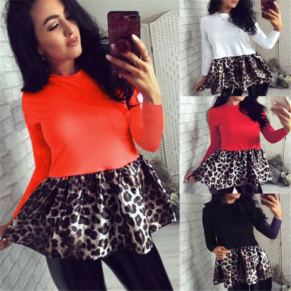 fashion ladies patchwork leopard blouses women summer long sleeve loose shirt casual blouse, White
fashion ladies patchwork leopard blouses women summer long sleeve loose shirt casual blouse, White