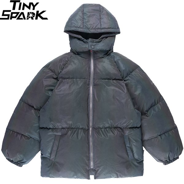 2019 hip hop hooded jacket parka ab rainbow color 3m reflective men windbreaker streetwear harajuku winter padded jacket coat, Black
2019 hip hop hooded jacket parka ab rainbow color 3m reflective men windbreaker streetwear harajuku winter padded jacket coat, Black