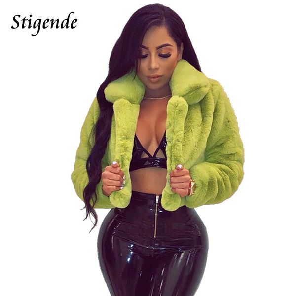 stigende women fur fake fluffy crop coat long sleeve warm faux fur club coat and jackets casual turn down collar party, Black
stigende women fur fake fluffy crop coat long sleeve warm faux fur club coat and jackets casual turn down collar party, Black