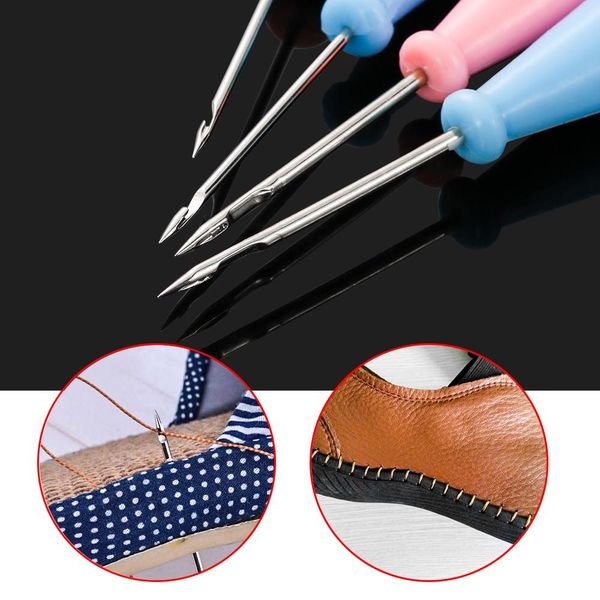 1pc stainless steel needle plastic handle sewing awl leather craft hand stitcher taper shoes repair canvas leather sewing supply gpbdx, Black
1pc stainless steel needle plastic handle sewing awl leather craft hand stitcher taper shoes repair canvas leather sewing supply gpbdx, Black