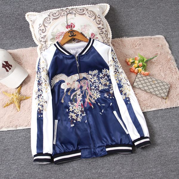 new phoenix embroidered jacket men and women spring and autumn yokosuka baseball jacket uniform loose both sides wear coats, Black;brown
new phoenix embroidered jacket men and women spring and autumn yokosuka baseball jacket uniform loose both sides wear coats, Black;brown