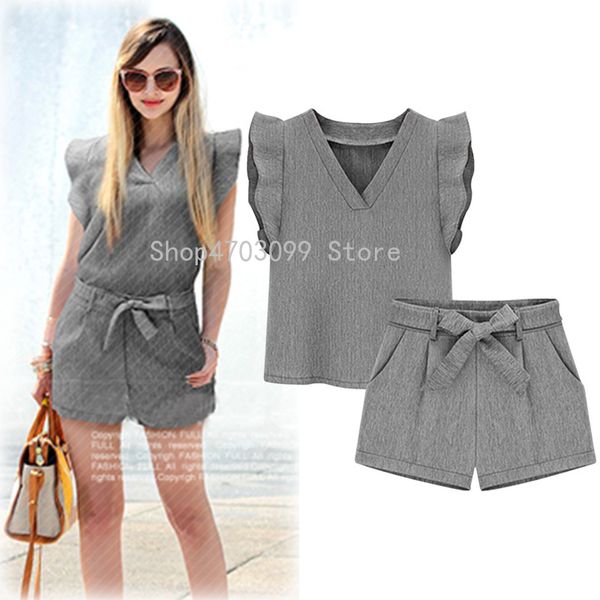 xl-5xl plus size casual women sets 2019 summer fashion v-neck t-shirts shorts 2 piece suits short sleeve female elegant sets, White
xl-5xl plus size casual women sets 2019 summer fashion v-neck t-shirts shorts 2 piece suits short sleeve female elegant sets, White
