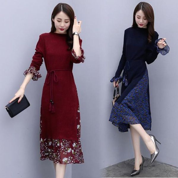 2020 new women's spring and autumn dressin the long section of the dress slim was thin long sleeves wild bottoming knitted dress, Black;gray
2020 new women's spring and autumn dressin the long section of the dress slim was thin long sleeves wild bottoming knitted dress, Black;gray