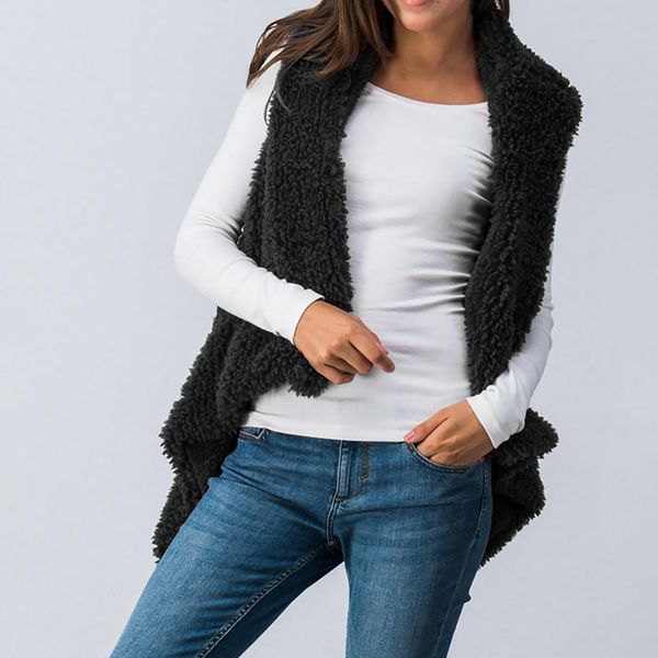 autumn women sleeveless plush vest irregular plush vest winter outdoor wearing solid color h9, Black;white
autumn women sleeveless plush vest irregular plush vest winter outdoor wearing solid color h9, Black;white