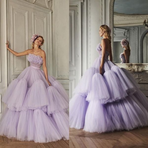 luxury purple ball gown prom dresses ruffles tiered tulle strapless evening dress party wear formal dress evening gowns vestidos robe, Black
luxury purple ball gown prom dresses ruffles tiered tulle strapless evening dress party wear formal dress evening gowns vestidos robe, Black