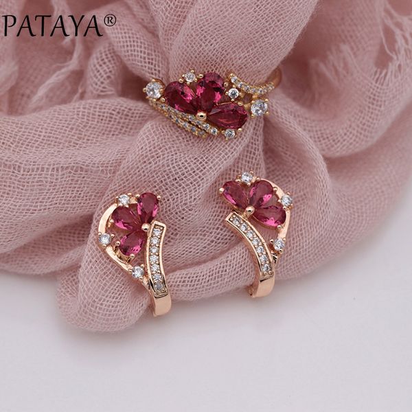 pataya new multicolor water drop natural zircon dangle earrings rings sets 585 rose gold women wedding exquisite fine jewelry, Silver
pataya new multicolor water drop natural zircon dangle earrings rings sets 585 rose gold women wedding exquisite fine jewelry, Silver