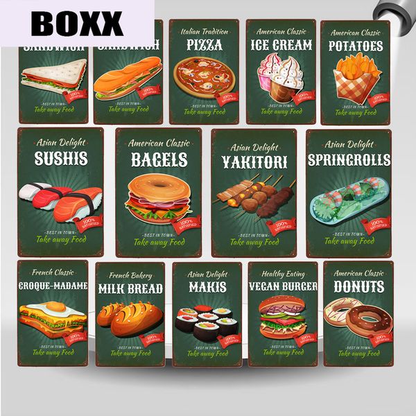 vintage fast food metal tin sign retro american classic donuts burger potatoes wall poster kitchen pub restaurant decor wy115
vintage fast food metal tin sign retro american classic donuts burger potatoes wall poster kitchen pub restaurant decor wy115