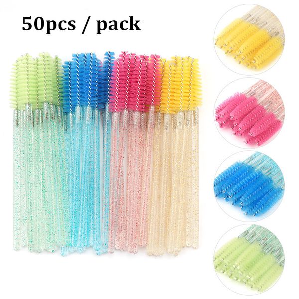 50pcs disposable crystal eyelash brushes mascara wands applicator grafting eyelashes curling comb beauty makeup brush tools
50pcs disposable crystal eyelash brushes mascara wands applicator grafting eyelashes curling comb beauty makeup brush tools