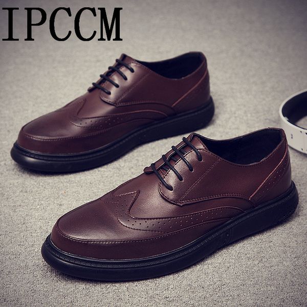 brock men's shoes new korean version of britain black formal wear men's business leisure society small leather shoes men
brock men's shoes new korean version of britain black formal wear men's business leisure society small leather shoes men