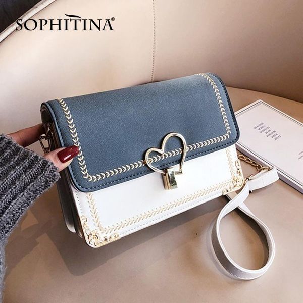 sophitina fashion handbags for women sequined decoration hasp flap pocket casual sewing design handbag metal women's bags e17
sophitina fashion handbags for women sequined decoration hasp flap pocket casual sewing design handbag metal women's bags e17