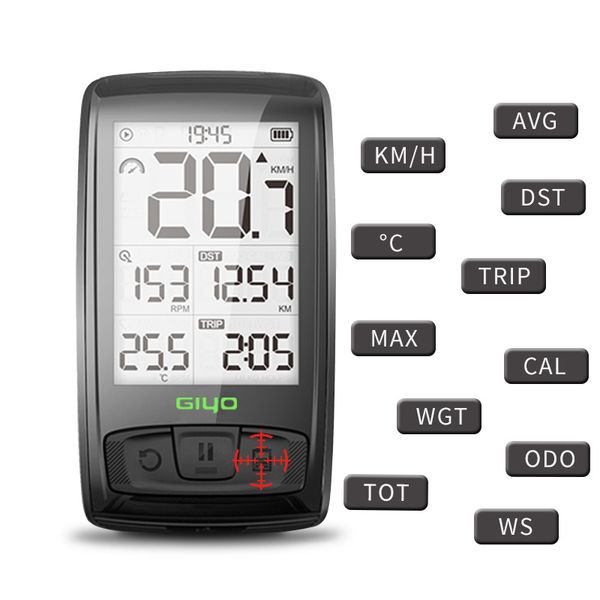 giyo bicycle code table bluetooth wireless road bike speedometer odometer backlight waterproof m4
giyo bicycle code table bluetooth wireless road bike speedometer odometer backlight waterproof m4