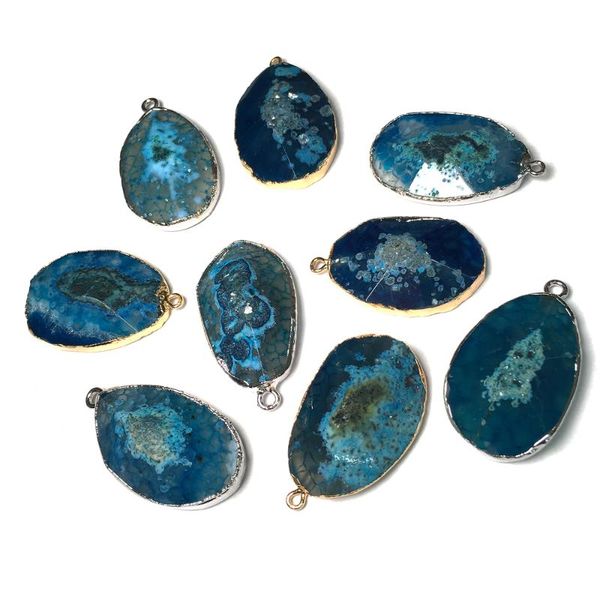 charms good quality natural stone pendants charm blue agates necklace pendant for jewelry making size 23x40mm, Bronze;silver
charms good quality natural stone pendants charm blue agates necklace pendant for jewelry making size 23x40mm, Bronze;silver