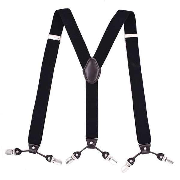 2019 new fashion elastic adjustable jacquard black lattice 6 clips 3.5*120cm personality trousers belt, Black;white
2019 new fashion elastic adjustable jacquard black lattice 6 clips 3.5*120cm personality trousers belt, Black;white
