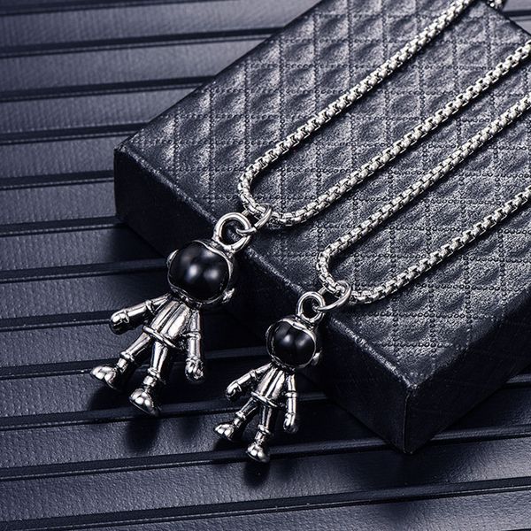 2020 new hip hop universe space astronaut robot pendant chain metal necklace for men women girls necklace party jewelry gift, Silver
2020 new hip hop universe space astronaut robot pendant chain metal necklace for men women girls necklace party jewelry gift, Silver