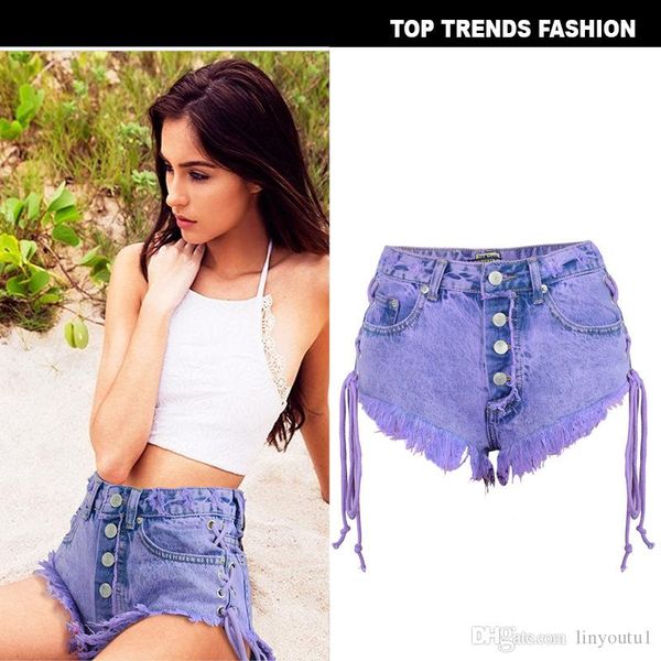 2020 women jeans highwaisted mini jeans shorts women both side tie mini short denim shorts jeans, Blue
2020 women jeans highwaisted mini jeans shorts women both side tie mini short denim shorts jeans, Blue