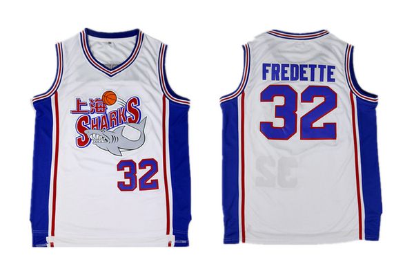 Джиммер Фредетт # 32 Shanghai Sharks Сшитые мужские баскетбольные майки белые S-2XL
Джиммер Фредетт # 32 Shanghai Sharks Сшитые мужские баскетбольные майки белые S-2XL