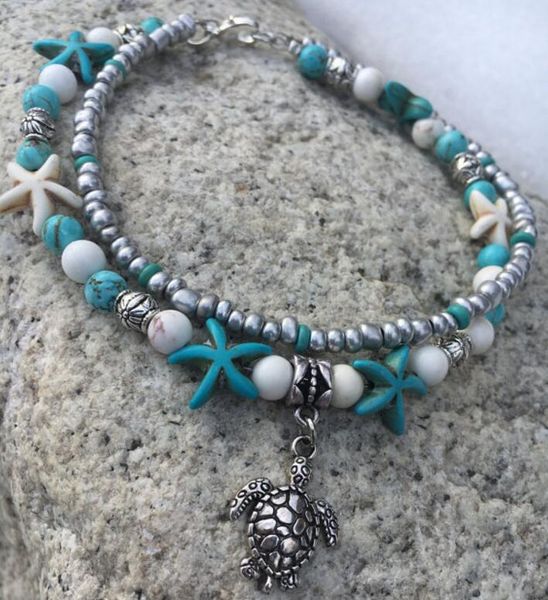 lql new arrival fashion bohemian women foot jewelry beachturtle pendant anklets starfish turquoise anklets k3443, Red;blue
lql new arrival fashion bohemian women foot jewelry beachturtle pendant anklets starfish turquoise anklets k3443, Red;blue