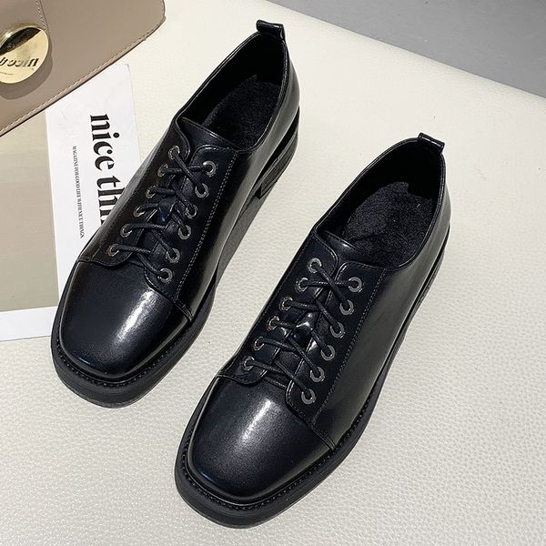 spring business oxford leather flats shoes woman fashion comfort lace up black flats casual round toe platform shoes mujer
spring business oxford leather flats shoes woman fashion comfort lace up black flats casual round toe platform shoes mujer