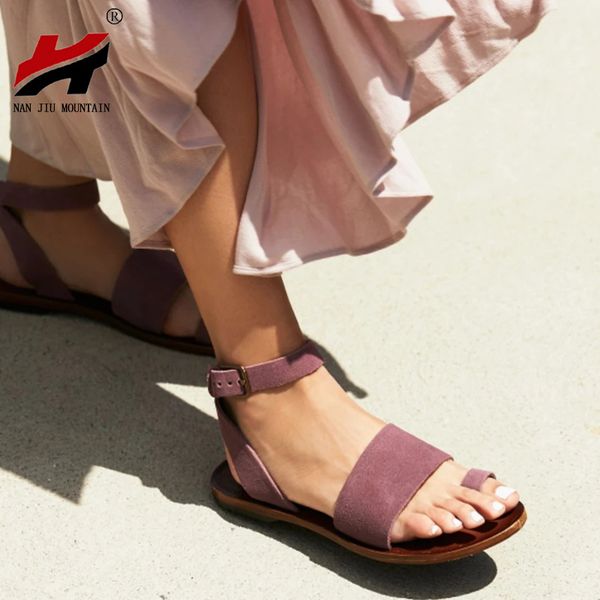 nan jiu mountain 2020 flat sandals summer women simple sandals open toe buckle comfortable casual shoes plus size 35-43, Black
nan jiu mountain 2020 flat sandals summer women simple sandals open toe buckle comfortable casual shoes plus size 35-43, Black
