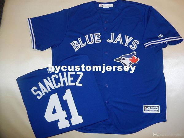 custom majestic #41 aaron sanchez "cool base" sewn baseball jersey blue mens stitched jerseys big and tall size xs-6xl for sale, Gray
custom majestic #41 aaron sanchez "cool base" sewn baseball jersey blue mens stitched jerseys big and tall size xs-6xl for sale, Gray