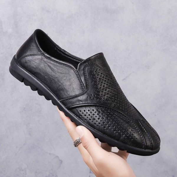 genuine leather men shoes soft moccasins loafers fashion brand men flats comfortable driving shoes big size 36-56, Black
genuine leather men shoes soft moccasins loafers fashion brand men flats comfortable driving shoes big size 36-56, Black