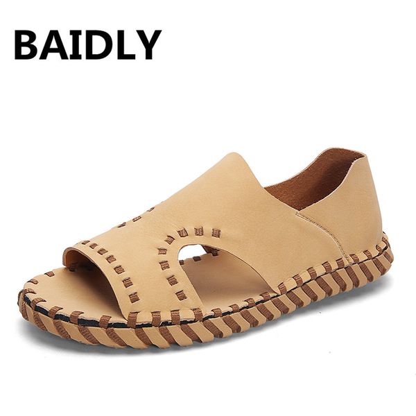leather outdoor handmade sandals summer new men sandals casual classic water walking beach, Black
leather outdoor handmade sandals summer new men sandals casual classic water walking beach, Black