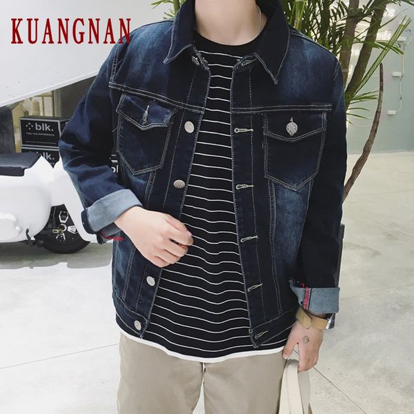 kuangnan slim denim jacket men coat jeans jacket men japanese streetwear coat 2019 autumn new windbreaker hip hop 5xl, Black;brown
kuangnan slim denim jacket men coat jeans jacket men japanese streetwear coat 2019 autumn new windbreaker hip hop 5xl, Black;brown