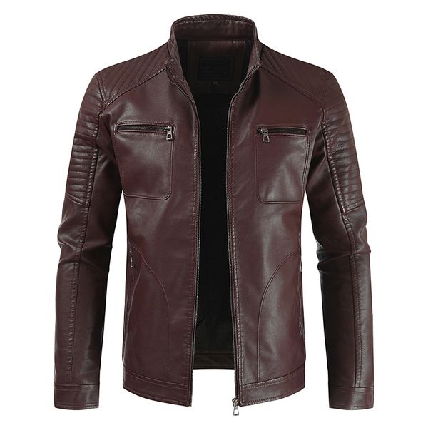 men's pu leather jackets coats hombre male fashion outwears long sleeve coats homme 2019 autumn winter warm fit jackets, Black
men's pu leather jackets coats hombre male fashion outwears long sleeve coats homme 2019 autumn winter warm fit jackets, Black