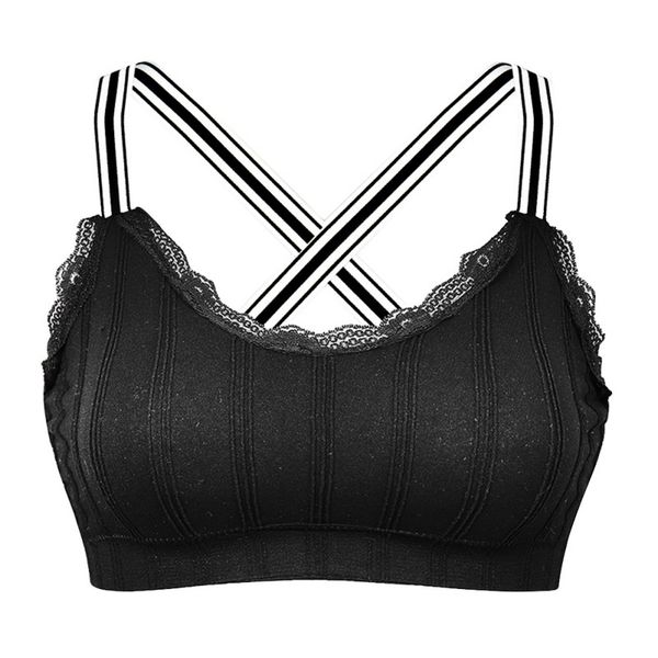 gym clothing women stripes wrapped chest bra seamless vest straps back comfortable breathable sports, White;black
gym clothing women stripes wrapped chest bra seamless vest straps back comfortable breathable sports, White;black