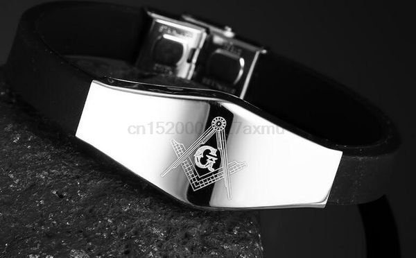 50pcs cool punk masonic pattern men's silicone+stainless steel bracelets&bangles casual hand chain for men jewelry, White
50pcs cool punk masonic pattern men's silicone+stainless steel bracelets&bangles casual hand chain for men jewelry, White