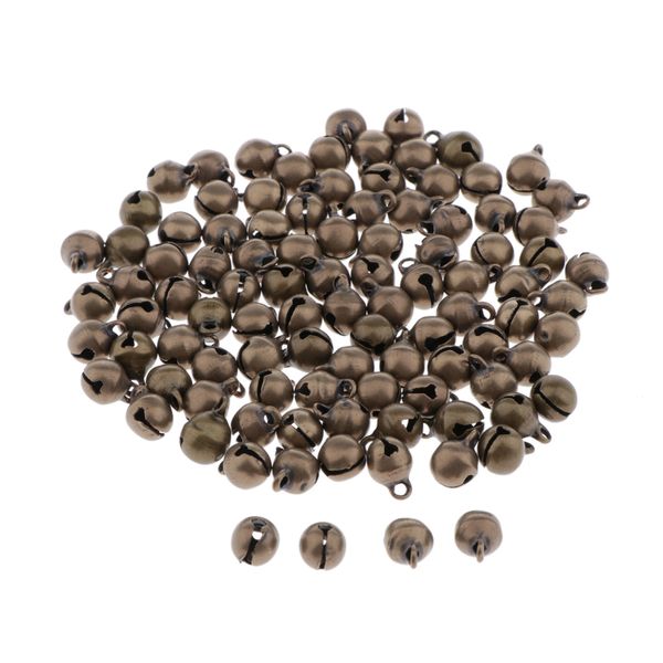 100x alloy jingle bells for christmas decor wedding embellish home adornment, Black
100x alloy jingle bells for christmas decor wedding embellish home adornment, Black