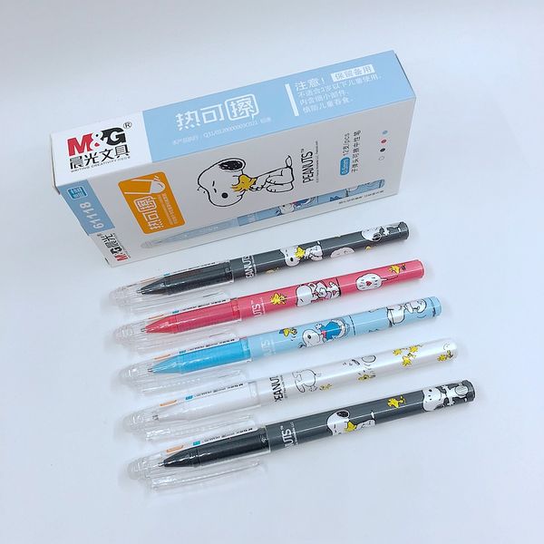 4 pieces/lot) m&g snoopy magic erasable gel pen 0.5mm rod blue ink color kawaii korean stationery kids student gifts m61118
4 pieces/lot) m&g snoopy magic erasable gel pen 0.5mm rod blue ink color kawaii korean stationery kids student gifts m61118