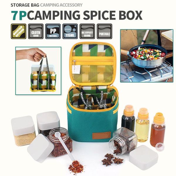 newl outdoor seasoning bottles set 7pcs/set seasoning jar pouch condiments bottles organizer for camping barbecue picnic
newl outdoor seasoning bottles set 7pcs/set seasoning jar pouch condiments bottles organizer for camping barbecue picnic